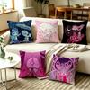 CCute Angel Dust Hazbin Hotel Anime  Square DoubleSided Printed Pillow Case Bedroom Bedside Pillow Sofa Cushion Cover