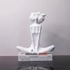 Black and White Minimalist Girl Sculptures for Living Room Decor – Special Offer