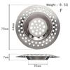 Kitchen Sink Filter Stainless Steel Mesh Sink Strainer Filter Sewer Mesh Strainers Bathroom Sink Strainer Drain Hole Filter Trap