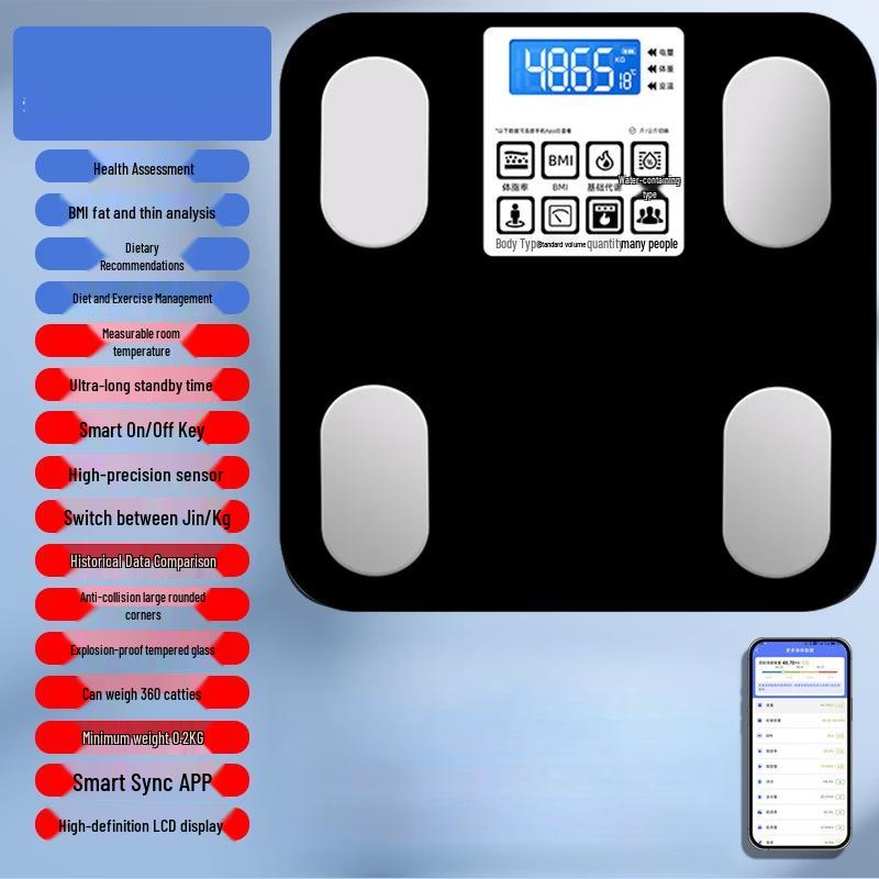 ZISIZ Rechargeable Digital Body Weight Scale