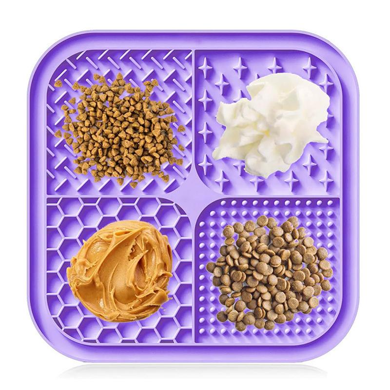 PSilicone Licking Board Slow Food Licking Pad Cat And Dog Slow Food Tableware Bowl Anti Choking Pad Suction Cup Pet Supplies