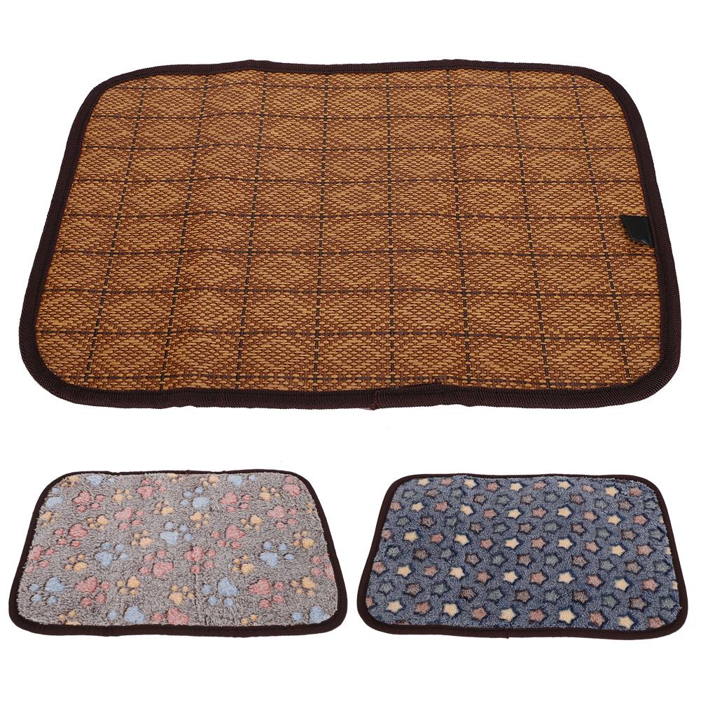 Summer Dog Mat DoubleSided Pet Cooling Cushion Soft Breathable Cat Sleeping Bed