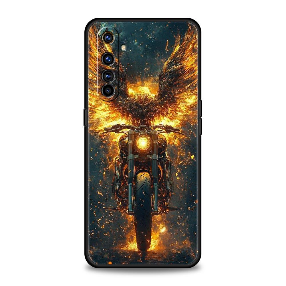 

Motorcycle Case For Realme C67 C63 C55 C53 C35 C25 C21 GT 2 3 5 6 10 11 12 13 Pro Plus 5G Soft TPU Phone Cover Fundas Capas Bags Realme GT3