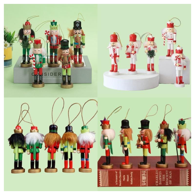 Nutcracker Soldier Wooden Puppet Figurine Christmas Decor For Home Living Room And Office