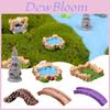 Impressionante Jardim DIY Fada Miniatura Poço de Água Ponte Farol Conjunto de Decoração de Artesanato Para Paisagens Encantadoras