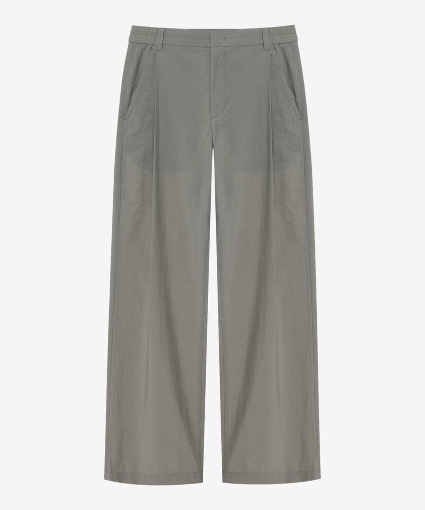MINDBRIDGE [Couture] Wide Single-Pleat Full Elastic Waist Pants - 2 Colors