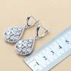 Blue Jewelry with Gem Set Pendant Earrings Necklace and Ring Lady Set