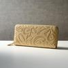 Frank Miura Long Wallet for Men and Brand Name Long Wallet with Round Gold Brilliant Gold Women, Zipper, Wallet,