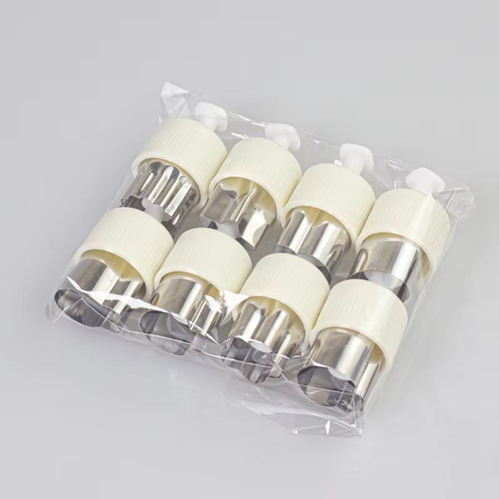 8 Pcs Stainless Mini Pressed Fruit Vegetable Printing Cutting Die for Kids Bento Lunch Sandwich Fondant Cheese Baking Food Prep