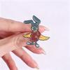 Cartoon Anime Angel Rabbit Enamel Pins Analog Horror Web Series Villain Character Brooches Lapel Badge Jewelry Gifts for Friends