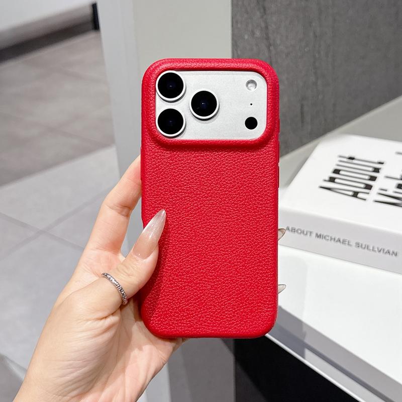 

Luxury Leather Texture Soft Phone Case For For Iphone 11 12 13 14 15 16 17 Pro Max Plus Air Shockproof TPU Bumper Back Cases Cover iPhone 14 Plus