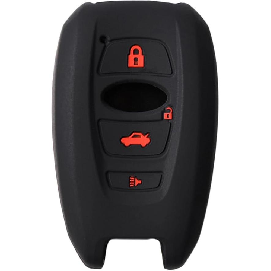 Silicone Key Fob Cover Case Protector Compatible with Subaru BRZ Legacy Outback Ascent Crosstrek Forester WRX STI