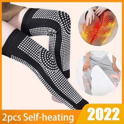 2 stücke Selbst Heizung Unterstützung Knie Pads Klammer Gürtel Massager Fuß
