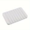 1Pc Quality Silicone Self-draining Soap Box - Stylish Solid Color for Showers Bathrooms Kitchens