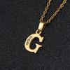 26-Letter Korean Style English Alphabet Pendant Necklace for Women and Besties