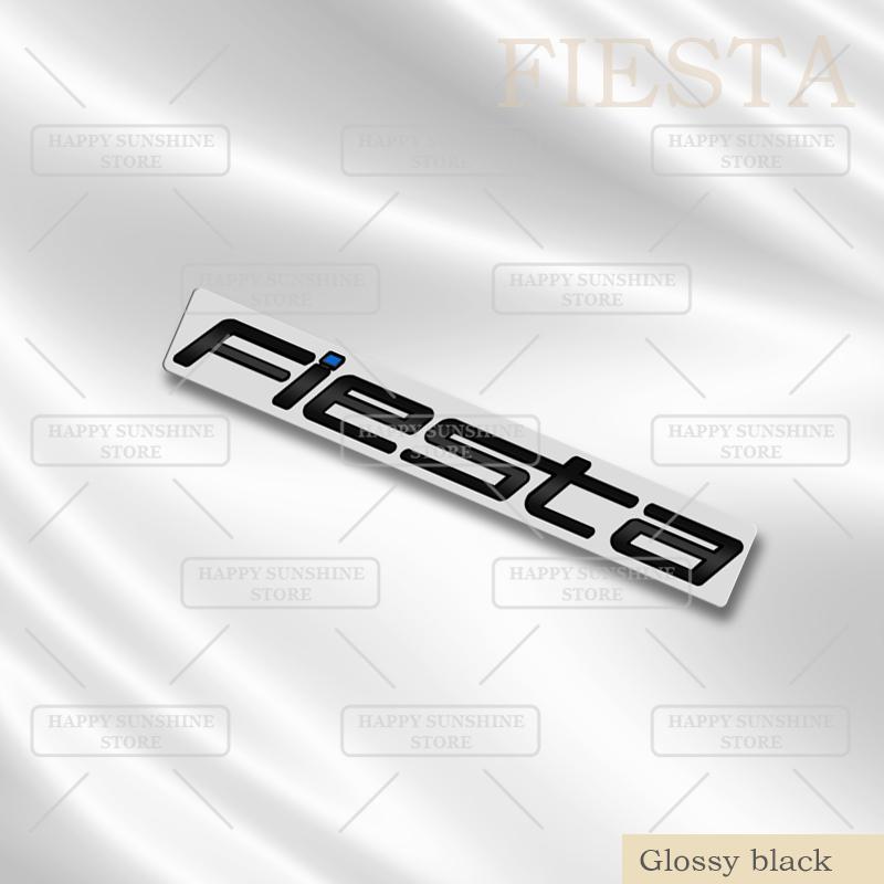 KFLV8 3D Metal For Ford Fiesta Mk8 Rear Tailgate Boot Badge 2017-2021 Car Sticker Trunk Body Letters Emblem Decoration Accessory