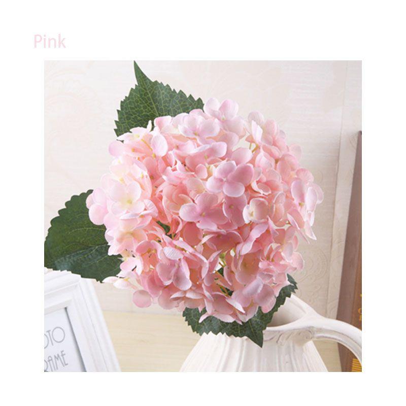 Elegant Faux Artificial Silk Hydrangea Bouquet For Stunning Home And Wedding Decor