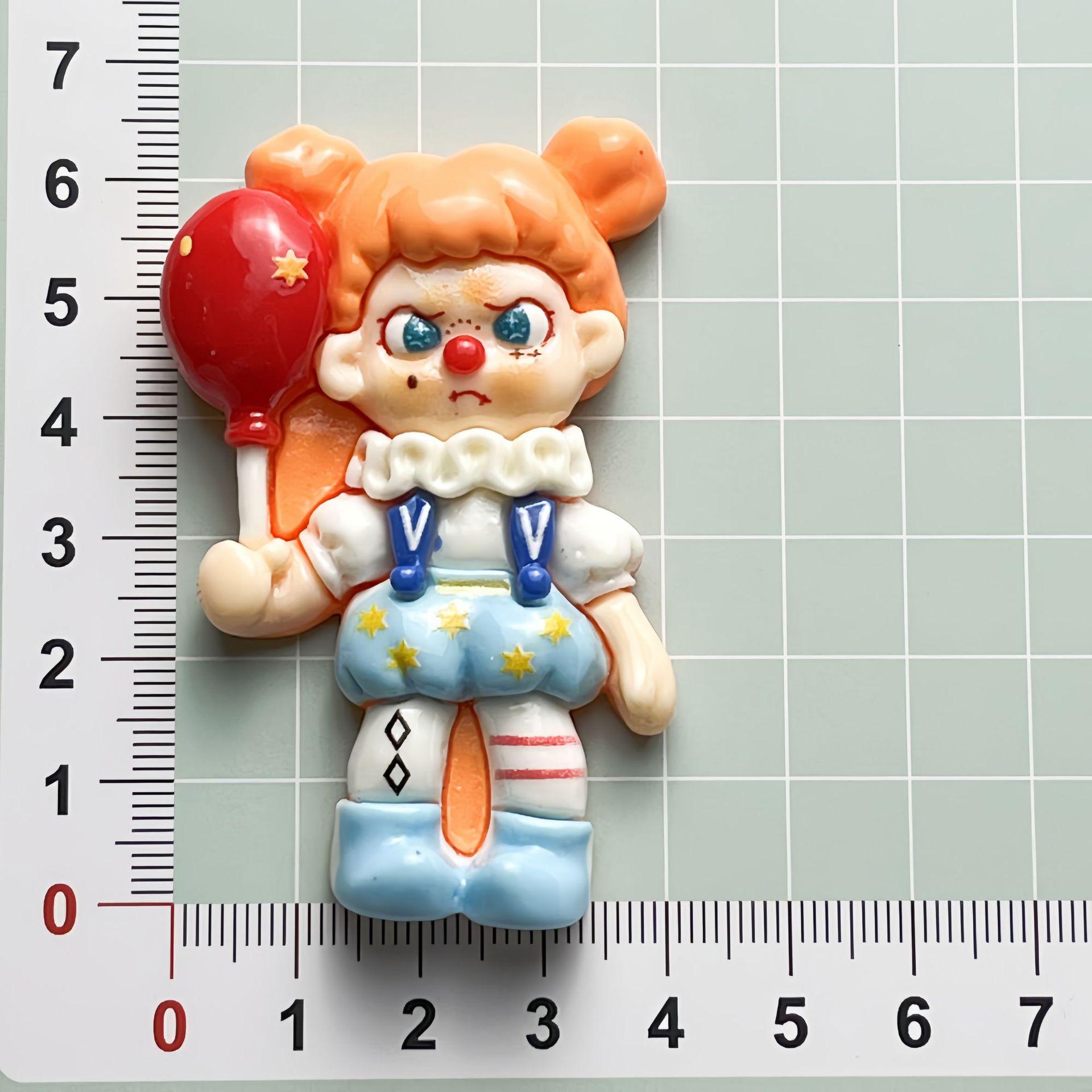 Large Cartoon Dola Girl DIY Resin Accessories for Phone Case & Fridge Magnet