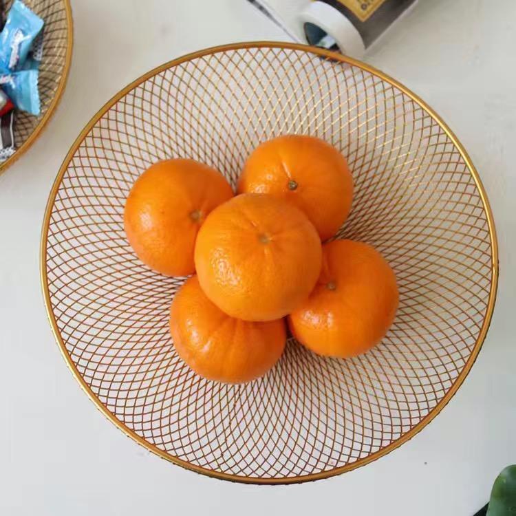 Simple Nordic Style Metal Fruit Basket Drain Basket Storage Basket Practical Kitchen Supplies Tablewear