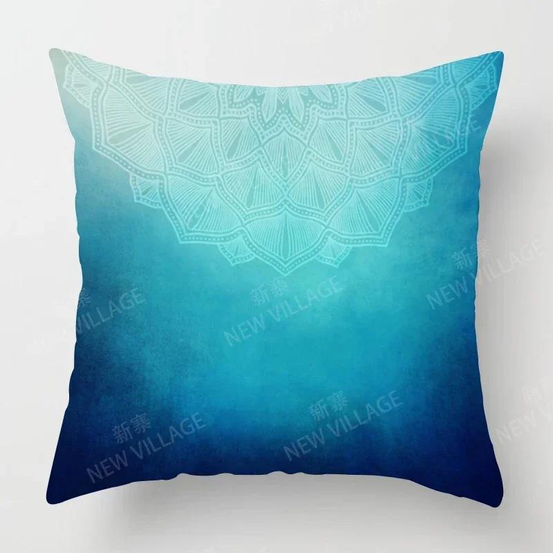 Jesienne Dekoracje Domu Jesienna Poszewka na Poduszkę do Salonu Sofa Boho Poszewka na Poduszkę Mandala