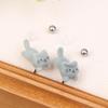 Cute Flocking Cat Earrings Adorable Kitty Stud Earrings Dainty Trendy Animal Jewelry For Women Unique Gift For Cat Lovers