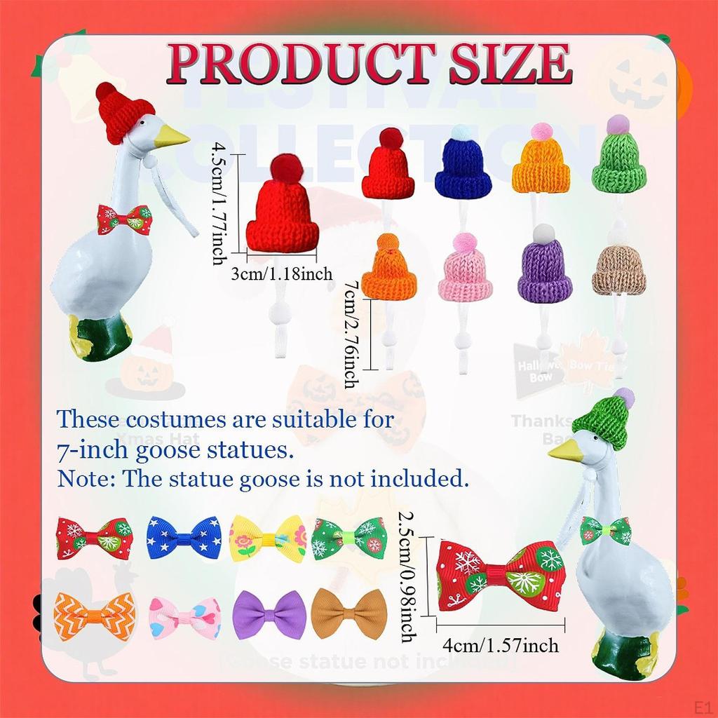 Mini Desk Goose Outfits Soft Table Inch Statue for Party Home Halloween