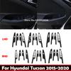 LHD RHD For For Hyundai Tucson 2015- ABS Carbonfiber Window Rise Switch Cover Glass Control Panle Cover Interior Accessories