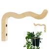 Natural Wood Wall Plant Hangers Hanging Flower Pot Hook Flower Bracket for Lanterns Wind Chimes Balcony Home Decor