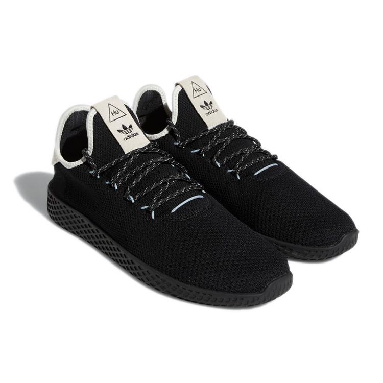 Pharrell Williams x adidas Tennis Hu Negro Blanco Zapatillas de Hombre Core-Black Off-White Gris Claro GZ3927