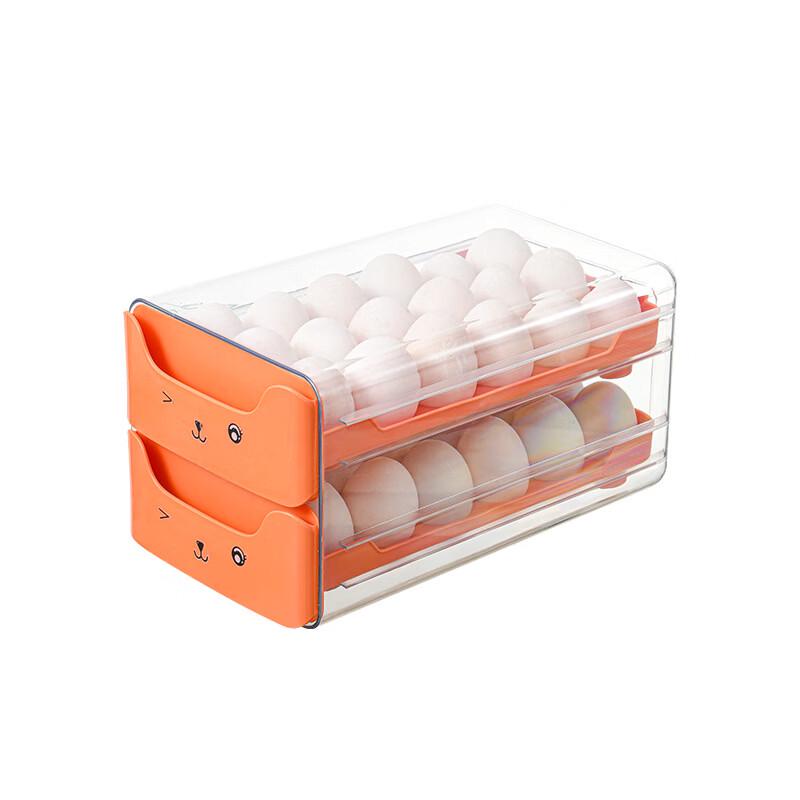 ZISIZ Stackable Drawer Refrigerator Egg Storage Box