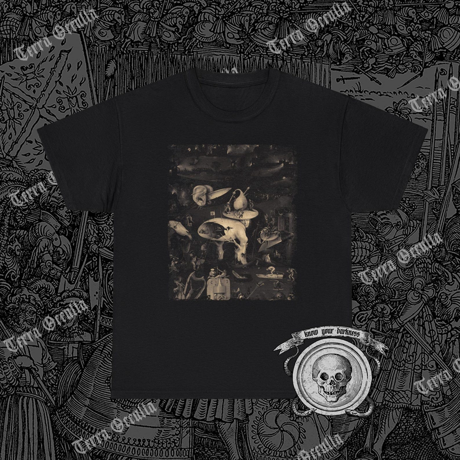 Garden of Earthy Delights Shirt, Hieronymus Bosch M