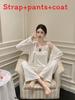 Homewear Set With Butterfly Bow Design And Island Plush Fabric For Cozy Winter Relaxation