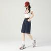 Gedijie Danning Blue Narrow Edition Straight Five Point Cowboy Shorts Women's Wear