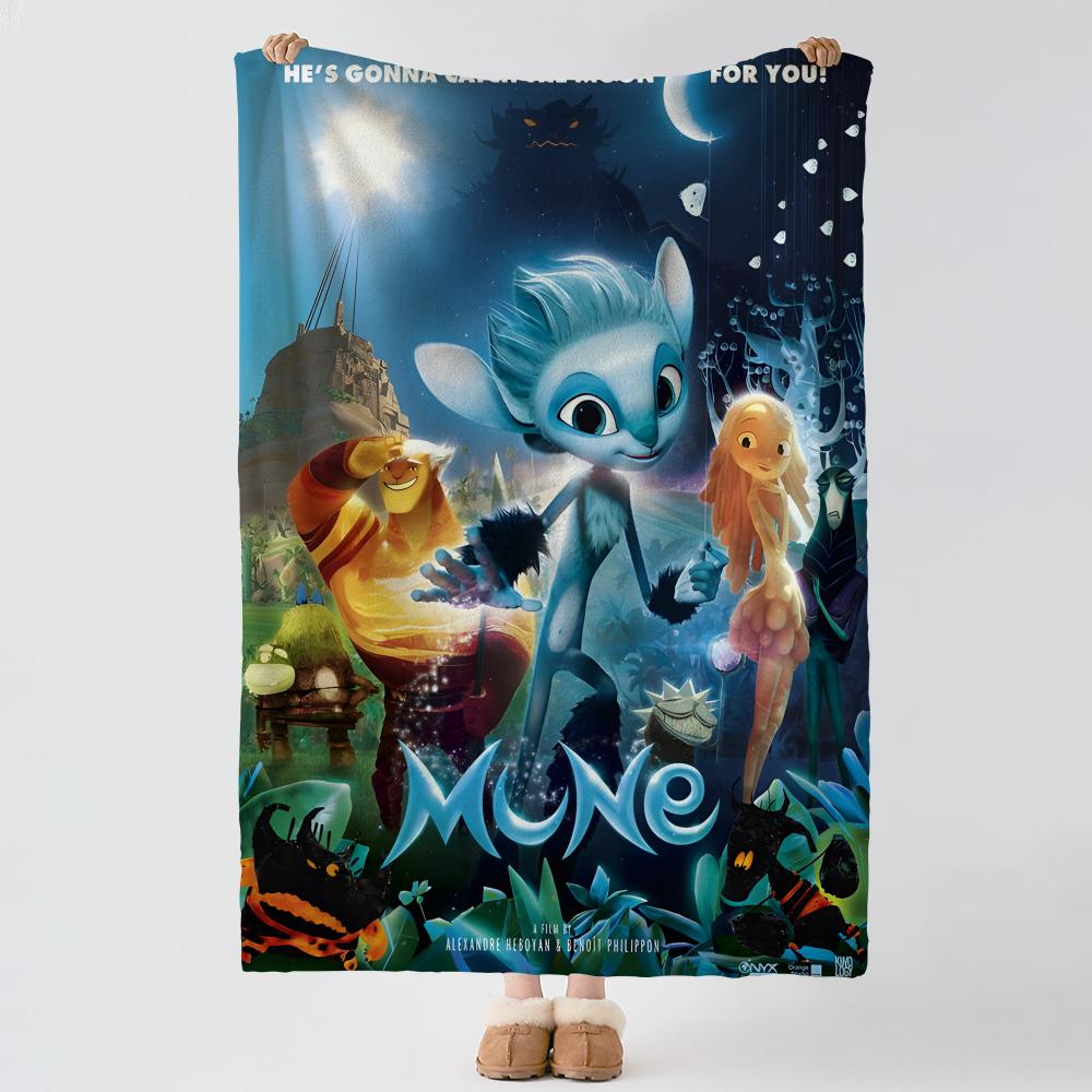 Movie M-Mune Guardian of the Moon-n Throw Thick Comfort Flannel Quilt, Multi-scene Use Indoor Outdoor Daily Nap