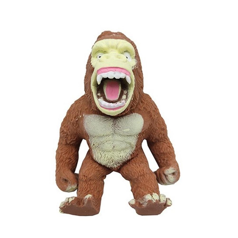 Wild Life Anime Figure Toys Decompression Toys TPR Monkey Gorilla Toys Realistic Wild Animal