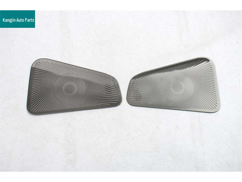 Compatible with Porsche Panamera: Black Titanium Stainless Steel Interior Speaker Grille