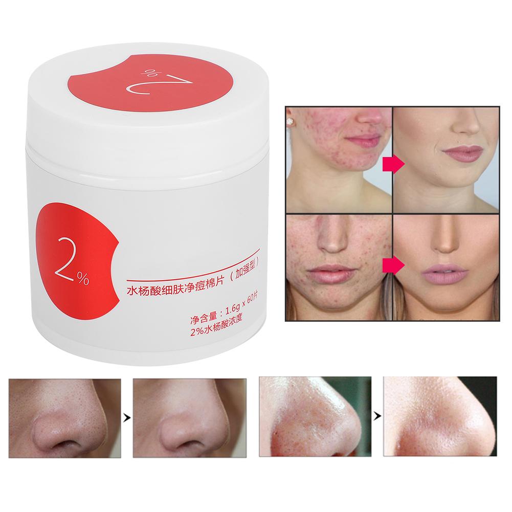 2percent Salicylic Acid Blackhead Acne Removal Cotton Pad Face Cleansing Repair Wipes