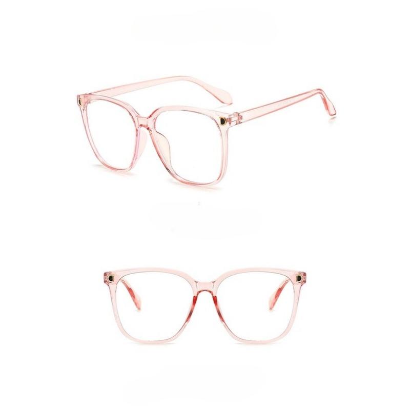 Anti-radiation Eyeglasses Fashion Oversize Square Big Frame Women Men Eye glasses