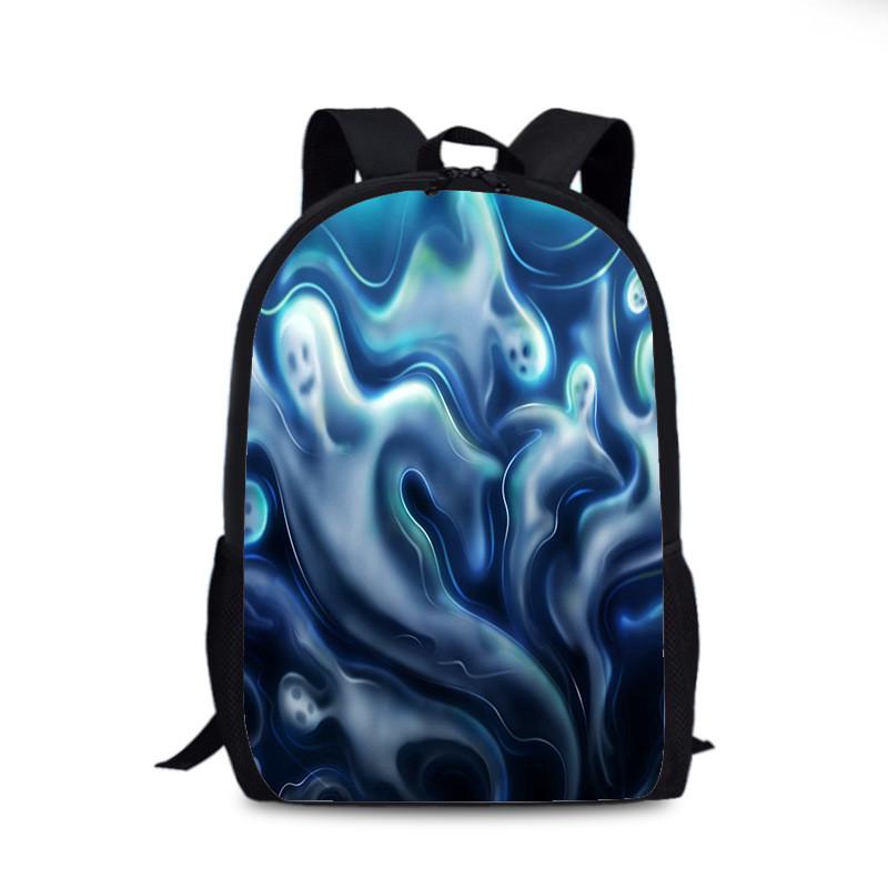 Halloween Fledermaus Kürbis Rucksack Aus Nylonmaterial Für Den Täglichen Gebrauch Und Street Style