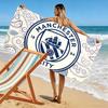 Man City Print Beach Towel, Large Soft Quick Dry Towel for Beach Camping Swimming