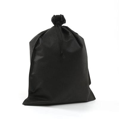 One-piece String Non-woven Pouch 20p Set (34x43cm) (black)