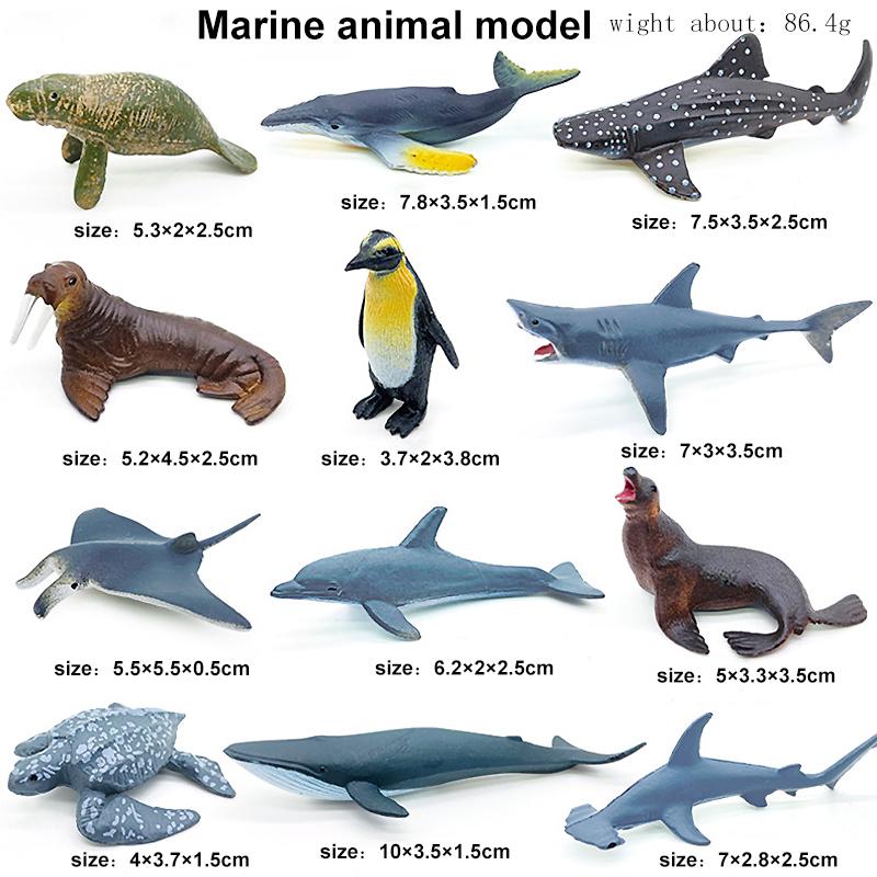 Miniatur Löwenhai Pferd Dinosaurier Tiere Modell Set Actionfiguren Figur Zoo Niedlich Bildung Kinder Puzzle Spielzeug Geburtstagsgeschenk