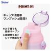 Skater Direct Drinking Water Dishwasher Made In Disney 26 Years Children's Bottle, Plastic, 480ml, One-Push Open/Close, Safe, Japan, Princess, Old,