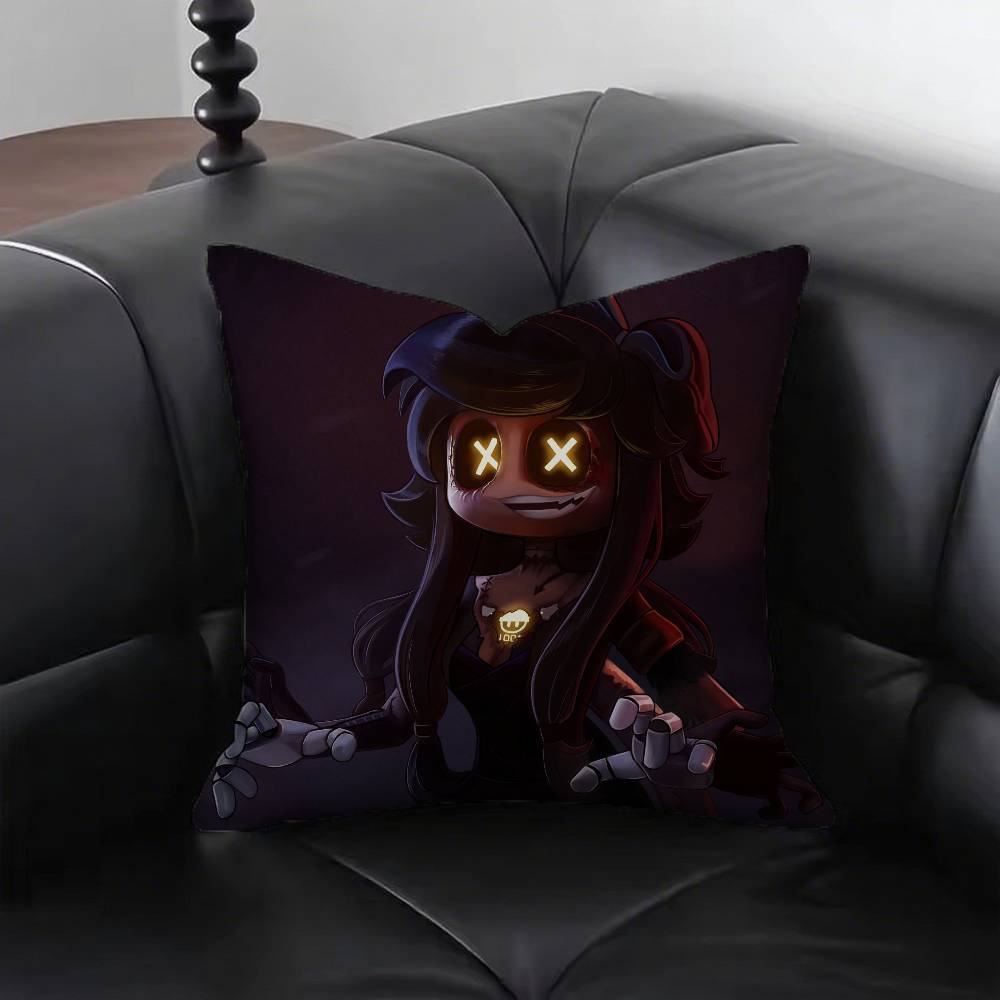 Horror Anime Murder Drones Pillow Case Fashion Square Pillowcase Bedroom Sofa Room Ins Decoration Leisure