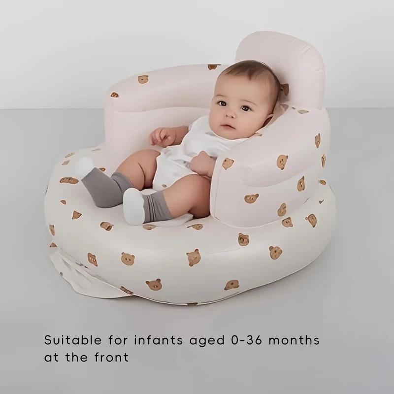 Inflatable Baby Learning Chair: Korean Style Portable Sofa with Pump