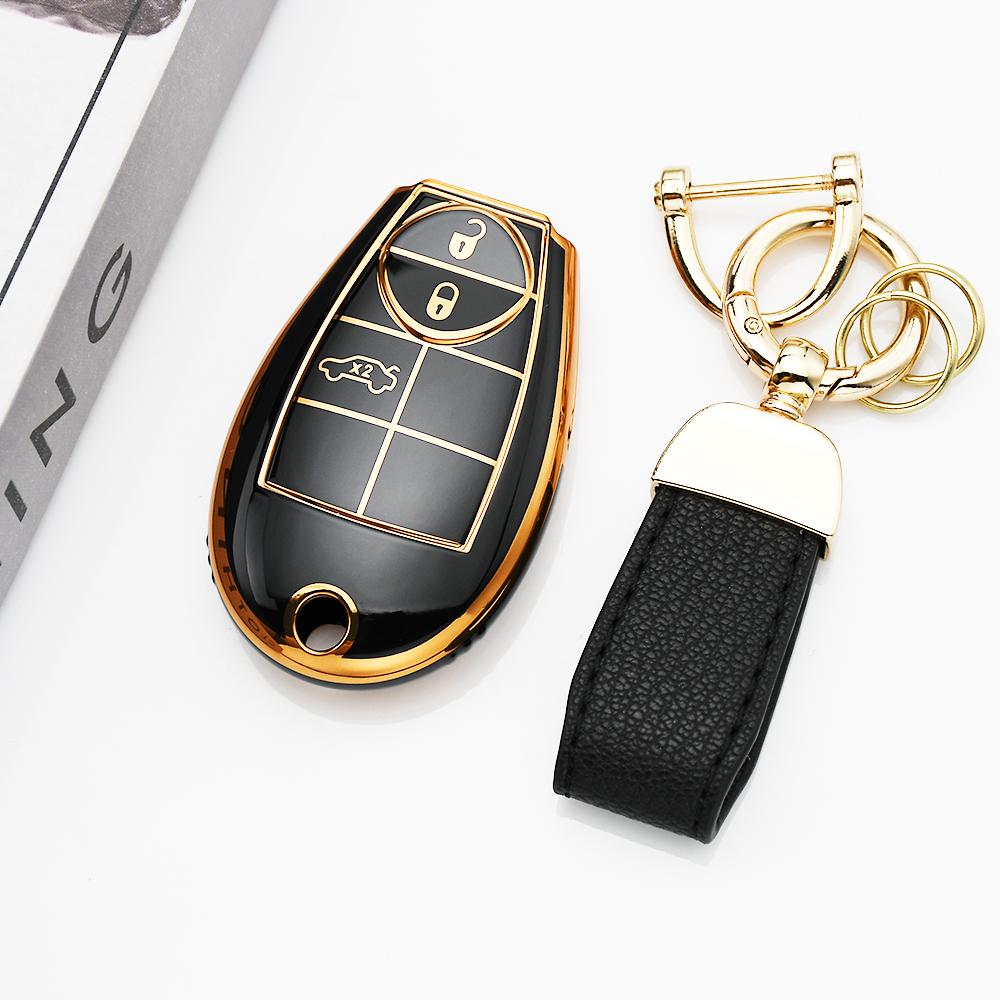 3 Buttons Auto Keyless For Dodge Chrysler Magnum Challenger Charger Ram 1500 2500 3500 4500 Fobik Holder Bag Car Key Case Cover