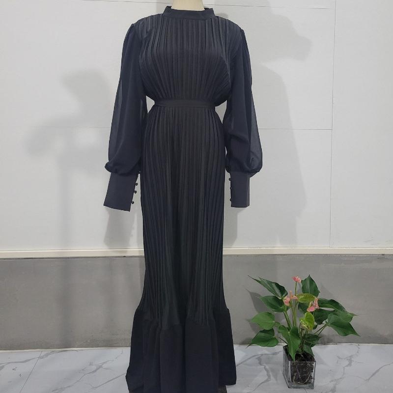 

Свободное платье макси со шнуровкой и оборками для женщин с высокой талией, элегантное повседневное платье в стиле пэчворк с бандажом, женское летнее длинное платье 2XL чёрный