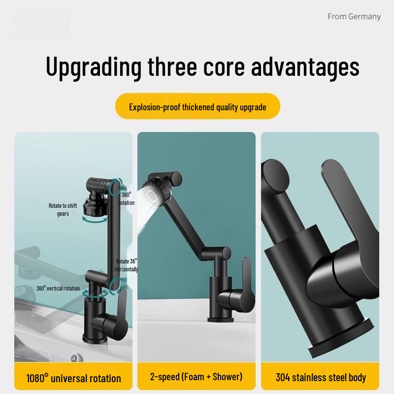 Robotic Arm Universal Kitchen Faucet