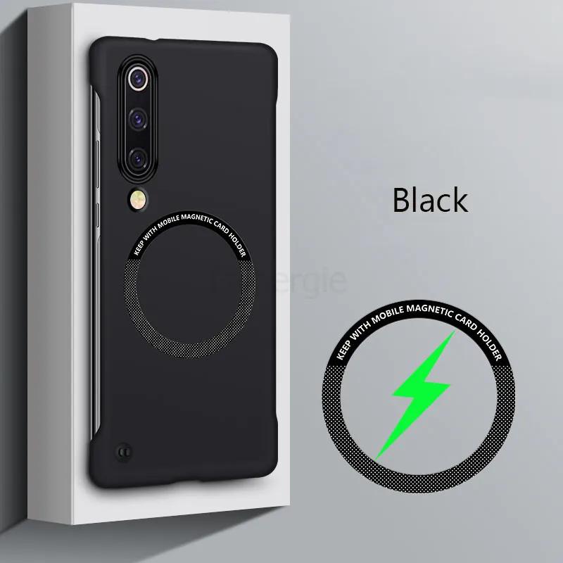 

Безрамочный Магнитный Тонкий Чехол для Magsafe для Xiaomi Mi 9 Mi 10 Pro Ultra Mi9 Mi10 Pro Беспроводная Зарядка Жесткая Задняя Крышка For Mi 10 чёрный