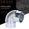 Galvanized White Iron Chimney Elbow for Stoves and Fireplaces